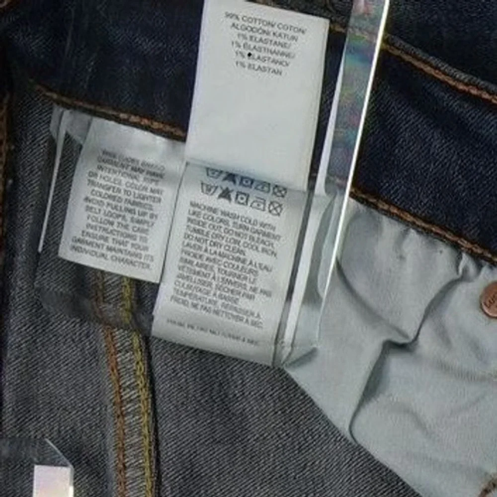 Lucky Brand 223 Straight Jeans Men's Size 36x30 Dark Wash Blue Stretch Denim